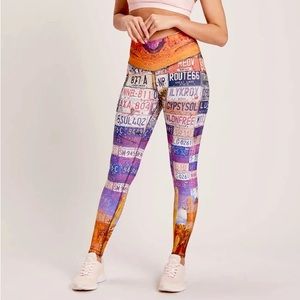 NIYAMA SOL ZZYZX Barefoot Leggings License Plates XS
